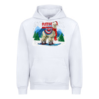 White fleece navidad alpaca mountains Urban Hoodie - LillyAllenDesigns