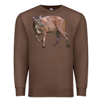 Chestnut Red Brocket Buck Deer Premium Sweatshirt - LillyAllenDesigns