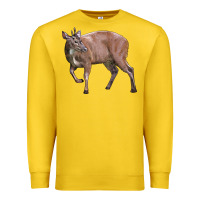 Lemon Red Brocket Buck Deer Premium Sweatshirt - LillyAllenDesigns