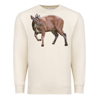 Sandshell Red Brocket Buck Deer Premium Sweatshirt - LillyAllenDesigns