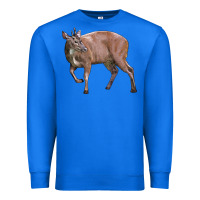 True Royal Red Brocket Buck Deer Premium Sweatshirt - LillyAllenDesigns