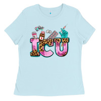 Baby Blue icu Ladies Tee - AdoDesignShop
