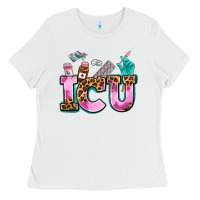 White icu Ladies Tee - AdoDesignShop