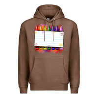 Chestnut crayons add your text Premium Hoodie - NancyCooperArtShop