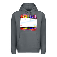 Rock crayons add your text Premium Hoodie - NancyCooperArtShop