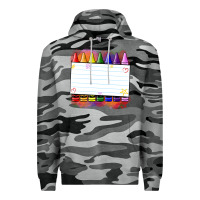 Slate Camo crayons add your text Premium Hoodie - NancyCooperArtShop