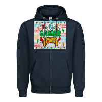 Navy the best gamer Zipper Hoodie - JahusDesignShop