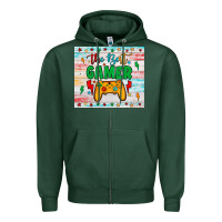 Sports Green the best gamer Zipper Hoodie - JahusDesignShop