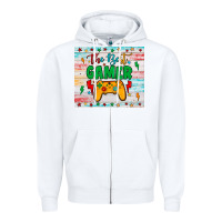 White the best gamer Zipper Hoodie - JahusDesignShop