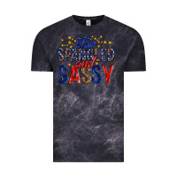 Cloud Black star spangled and sassy billie wilder Vintage Tee - texasbilliewilder