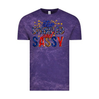 Cloud Purple star spangled and sassy billie wilder Vintage Tee - texasbilliewilder