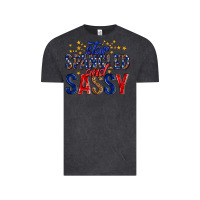 Vintage Black star spangled and sassy billie wilder Vintage Tee - texasbilliewilder