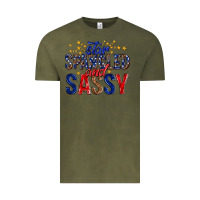 Vintage Olive star spangled and sassy billie wilder Vintage Tee - texasbilliewilder