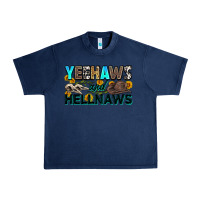 Navy yeehaws and hellnaws Urban Heavy Tee - Zillion Design Studio
