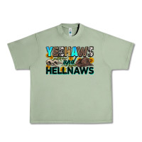 Oil Green yeehaws and hellnaws Urban Heavy Tee - Zillion Design Studio