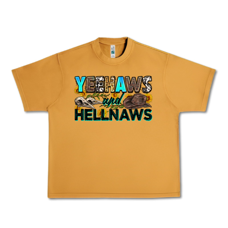 Yeehaws And Hellnaws Urban Heavy Tee by Zillion Design Studio | Teevron