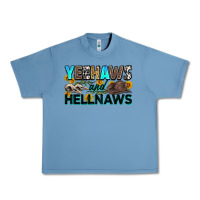 Pebble Blue yeehaws and hellnaws Urban Heavy Tee - Zillion Design Studio