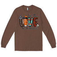 Chestnut for the love of halloween Long Sleeve Tee - CowhideDigitalArt