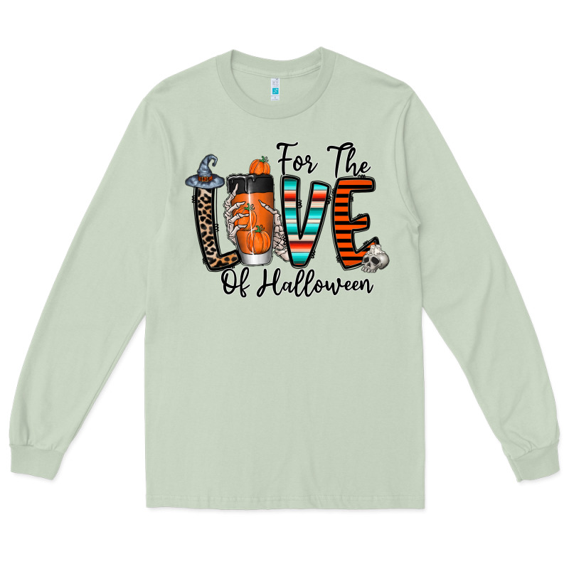 For The Love Of Halloween Long Sleeve Tee by CowhideDigitalArt | Teevron