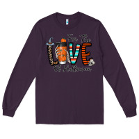 Plum for the love of halloween Long Sleeve Tee - CowhideDigitalArt