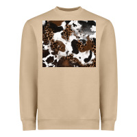 Mushroom cowhide and leopard pattern Heavyweight Sweatshirt - RanaPortraitStore