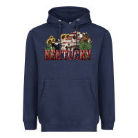 Navy kentucky Heavyweight Hoodie - NancyCooperArtShop