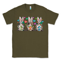 Army Green western bunny gnome Classic Tee - RacoonDesign