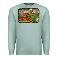 Seafoam feliz navidad merry christmas cactus Premium Sweatshirt - Jasminsmagicworld
