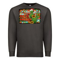 Smoke feliz navidad merry christmas cactus Premium Sweatshirt - Jasminsmagicworld