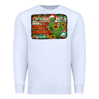 White feliz navidad merry christmas cactus Premium Sweatshirt - Jasminsmagicworld