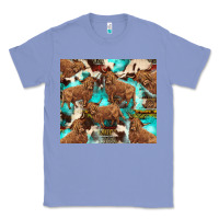 Colony Blue astec cowhide highlands cow Classic Tee - BarkalooDesign