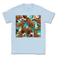 Dusty Blue astec cowhide highlands cow Classic Tee - BarkalooDesign