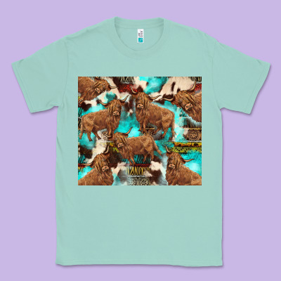 Astec Cowhide Highlands Cow Classic Tee Designed By Barkaloodesign