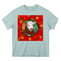 Arona christmas hereford calf Heavy Core Tee - LillyAllenDesigns