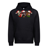 Black christmas heifers Urban Hoodie - LillyAllenDesigns