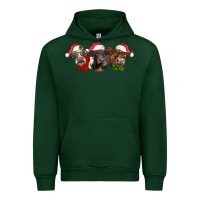 Forest Green christmas heifers Urban Hoodie - LillyAllenDesigns