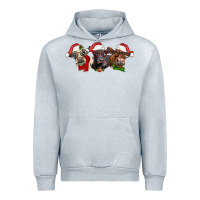 Heather Grey christmas heifers Urban Hoodie - LillyAllenDesigns