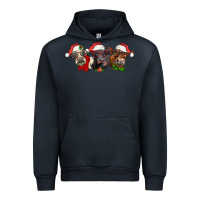 Navy christmas heifers Urban Hoodie - LillyAllenDesigns
