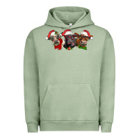 Pigment Oil Green christmas heifers Urban Hoodie - LillyAllenDesigns