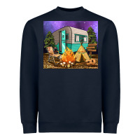 Navy camping Heavyweight Sweatshirt - RanaPortraitStore