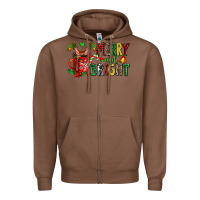 Chestnut merry and bright Zipper Hoodie - AdoDesignShop