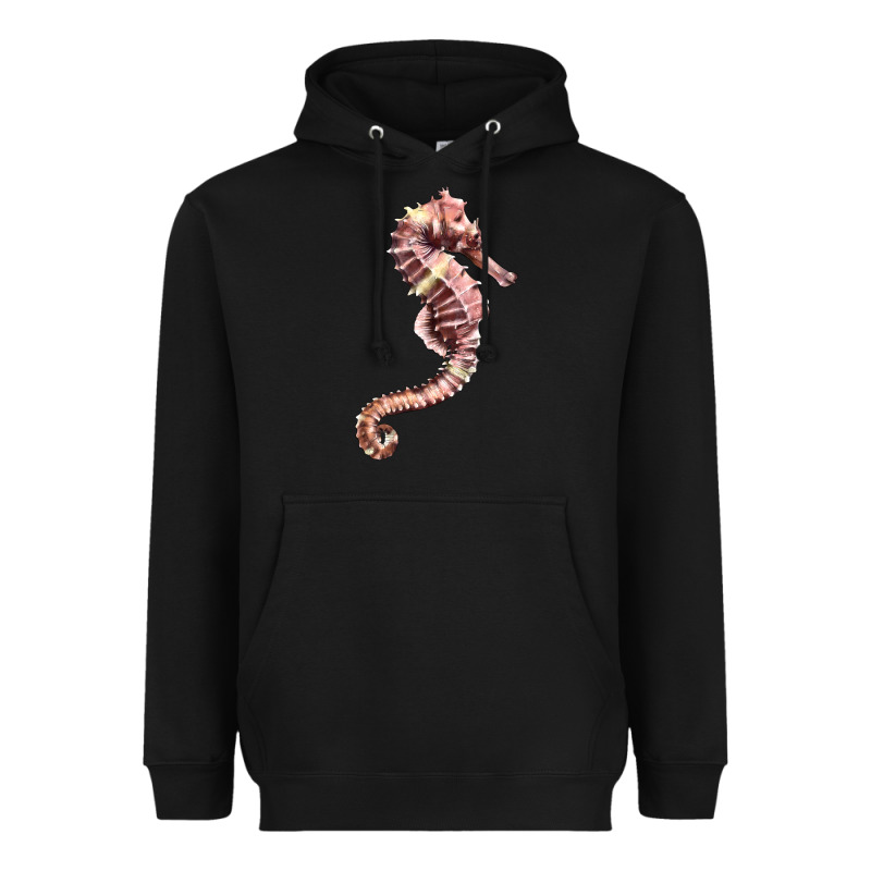 Pink Seahorse Heavyweight Hoodie by LillyAllenDesigns | Teevron
