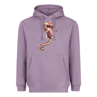 Lavender pink seahorse Heavyweight Hoodie - LillyAllenDesigns