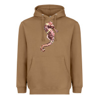Toasted Coconut pink seahorse Heavyweight Hoodie - LillyAllenDesigns