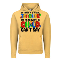 Vintage Mustard it takes a special teacher to hear what a child ca Vintage Hoodie - MaliasSmallBusiness