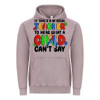 Vintage Zinc it takes a special teacher to hear what a child ca Vintage Hoodie - MaliasSmallBusiness