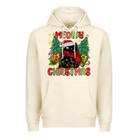 Sandshell meowy christmas black cat Premium Hoodie - MaliasSmallBusiness