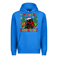 True Royal meowy christmas black cat Premium Hoodie - MaliasSmallBusiness