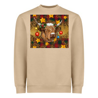 Mushroom Christmas cow Heavyweight Sweatshirt - RanaPortraitStore