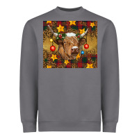 Storm Christmas cow Heavyweight Sweatshirt - RanaPortraitStore
